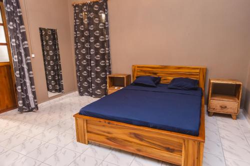 Ένα ή περισσότερα κρεβάτια σε δωμάτιο στο SAPHIR RESIDENCE - Petit Havre de paix en Centre Ville