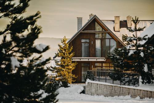 Το Osada Śnieżka koło Karpacza τον χειμώνα