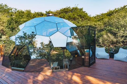 Κήπος έξω από το The Dome, Private Pool, Hot tub, Free Standing Bath, Private Game Reserve, Stargazing, Giraffe Tower, Romantic Getaway, Ultimate Bush Luxury