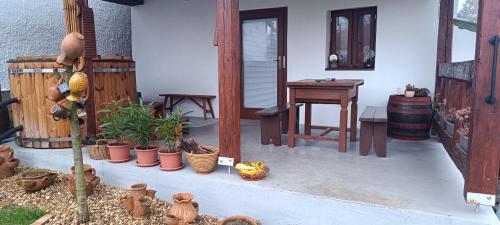 Bygningen som feriehuset ligger i