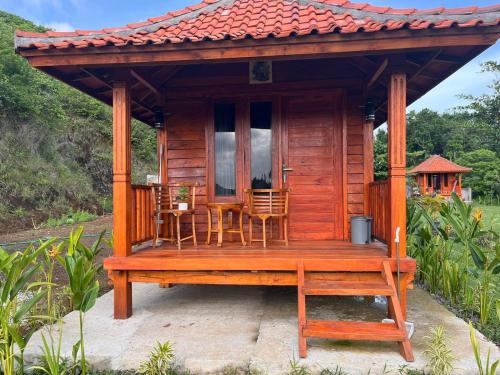 Ein Balkon oder eine Terrasse in der Unterkunft The Mawun Lombok