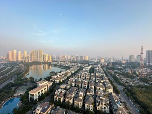 Γενική άποψη της πόλης Ανόι ή θέα της πόλης από  αυτό το ξενοδοχείο διαμερισμάτων