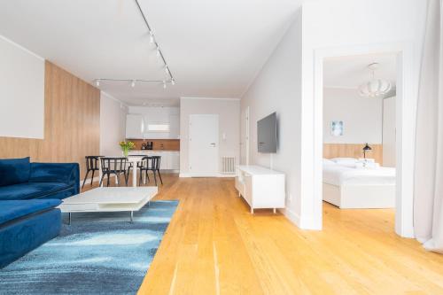 Et opholdsområde på Przy Plaży - City Apartments