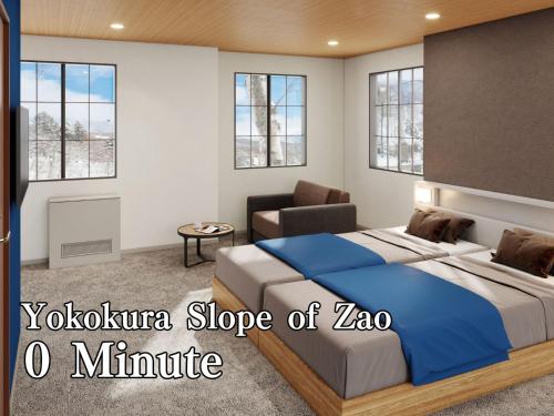 Una cama o camas en una habitación de YuiLocalZao