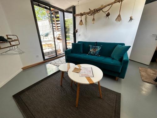 Χώρος καθιστικού στο Le Clos des Elfes