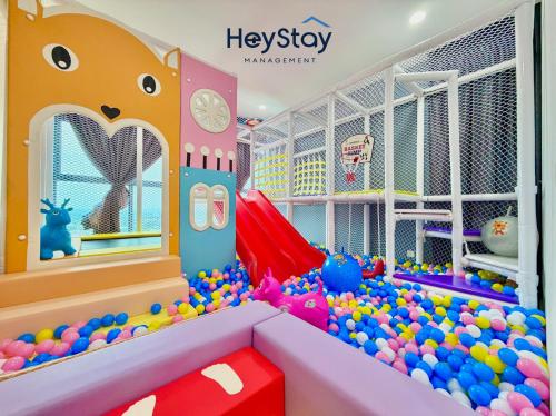 a play room with a lot of balls at Atlantis Residences Melaka by HeyStay Management in Melaka
