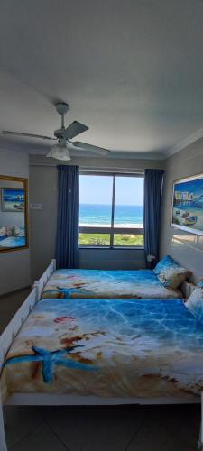 Postel nebo postele na pokoji v ubytování Afsaal Sea view apartments