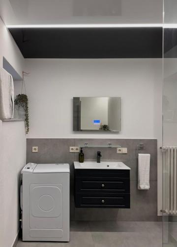 Nhà bếp/bếp nhỏ tại Alex' Apartments Waldharmonie