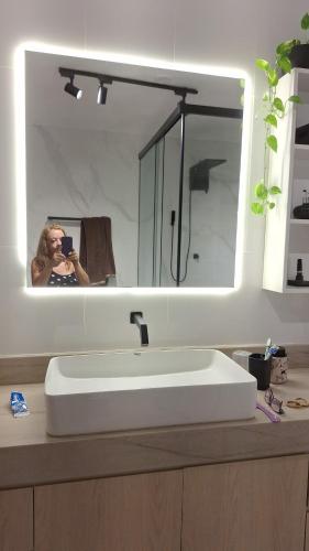 Ένα μπάνιο στο Casa Arraial Ajuda Jardim da Mata