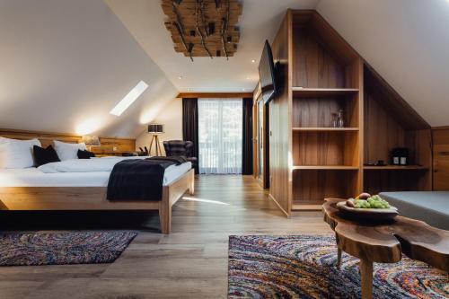 Χώρος καθιστικού στο Hotel Im Krummbachtal