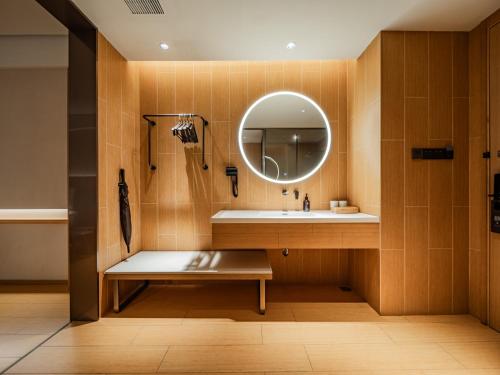 Koupelna v ubytování JI Hotel Chengdu East Railway Station Greenland 468