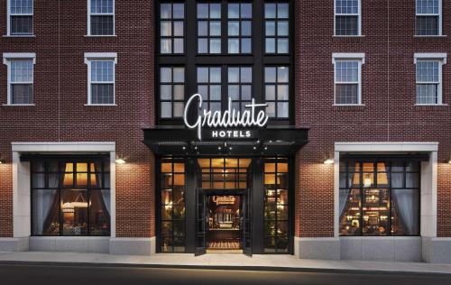 a store front of a brick building at Graduate by Hilton Princeton in Princeton