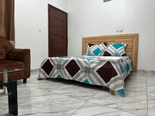 Postel nebo postele na pokoji v ubytování Boris N1