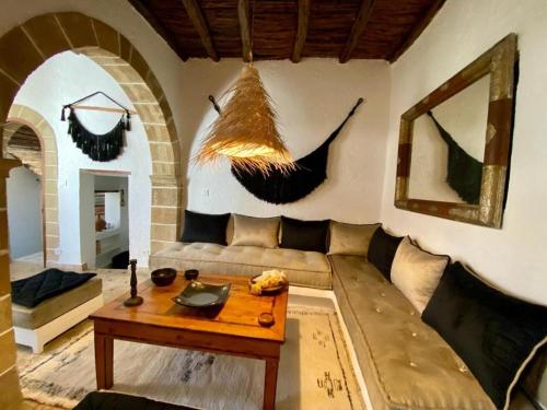 Posezení v ubytování Maison Beldi Essaouira