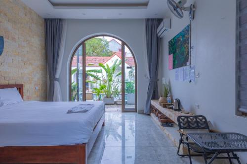 En eller flere senge i et værelse på Vu's Homestay Tam Coc