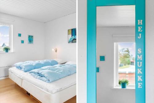 Postel nebo postele na pokoji v ubytování 110-Vestervig-Svanholmvej-10