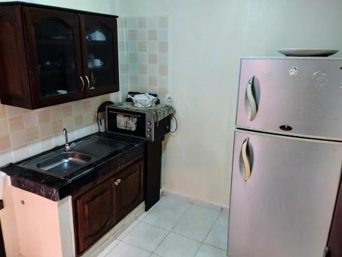 Kuchyň nebo kuchyňský kout v ubytování Ain Mzwar Marrakech