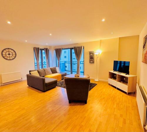 Een TV en/of entertainmentcenter bij Scotapartments
