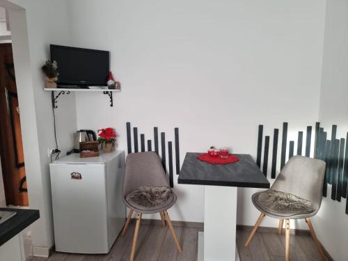 Kuchyň nebo kuchyňský kout v ubytování Refugiul Castelului