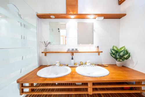 Un baño de Panorama des Cimes - T3 avec Sauna privé et Vue imprenable sur la Station