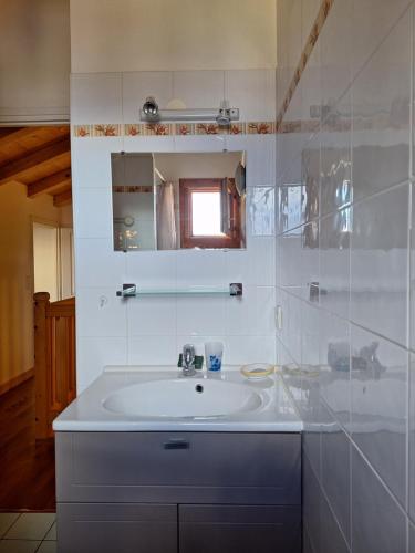 Et badeværelse på Chalet la Cry à St Gervais