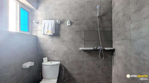 Koupelna v ubytování Chic apart with parking and pool