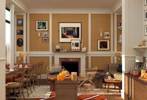 Posezení v ubytování ALFRED HOTELS Paris Gare du Nord