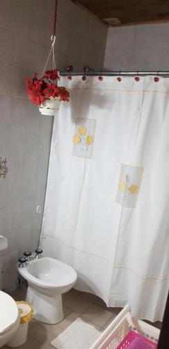 Koupelna v ubytování Alojamiento en Malargue