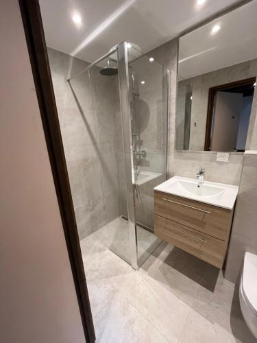 Et badeværelse på Le chalet de Pfaffenbronn