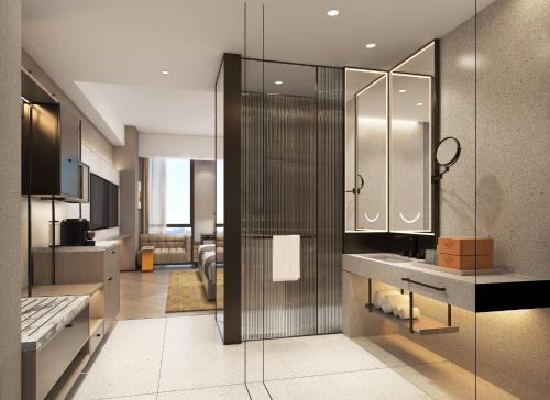 Koupelna v ubytování Holiday Inn Beijing Daxing Centre by IHG