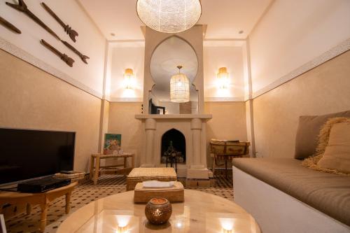 Μια τηλεόραση ή/και κέντρο ψυχαγωγίας στο Riad Bloom