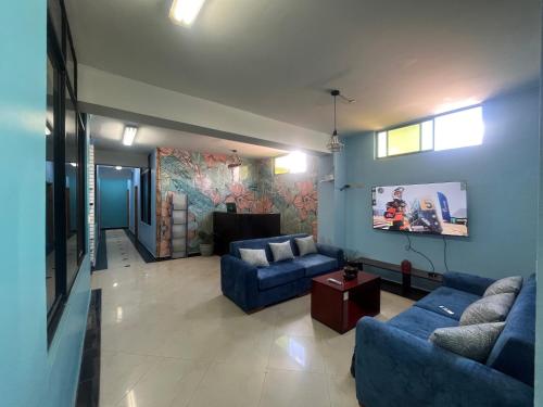 Μια τηλεόραση ή/και κέντρο ψυχαγωγίας στο Bambú Hostal