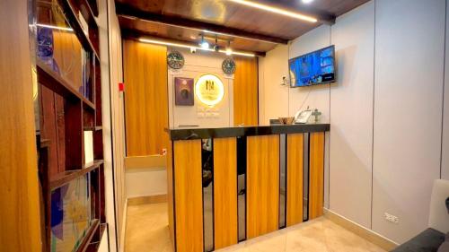 TV a/nebo společenská místnost v ubytování Nile Hotel