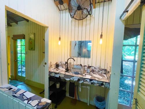 Kuchyň nebo kuchyňský kout v ubytování La Casa de Vida Natural