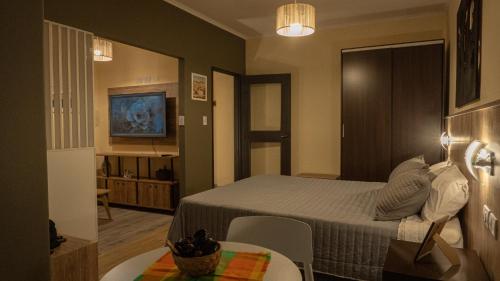 Μια τηλεόραση ή/και κέντρο ψυχαγωγίας στο Apart Ejecutivo Centrico a 10m de la Catedral Tango 08