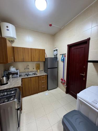 Una cocina o cocineta en The sea view apartment salalah