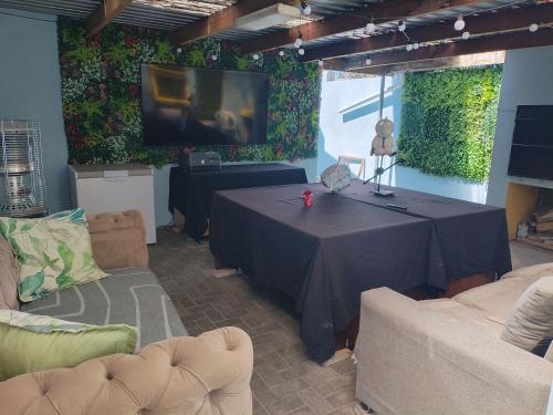 Χώρος καθιστικού στο Station Home