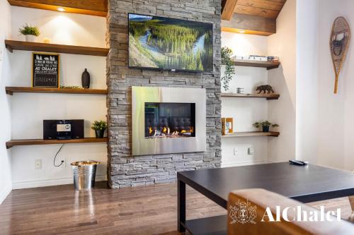 Η κουζίνα ή μικρή κουζίνα στο L'ours et le Renard- Chalet familial et Spa