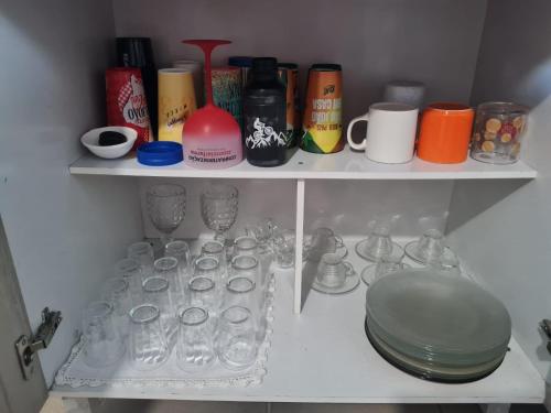 Køkken eller tekøkken på APARTAMENTO EM ICARAÍ COM PISCINA 500mt DA PRAIA