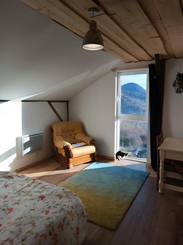 En eller flere senge i et værelse på Chez Jf et Isa