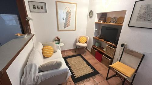 TV a/nebo společenská místnost v ubytování Appartamento del Carmine