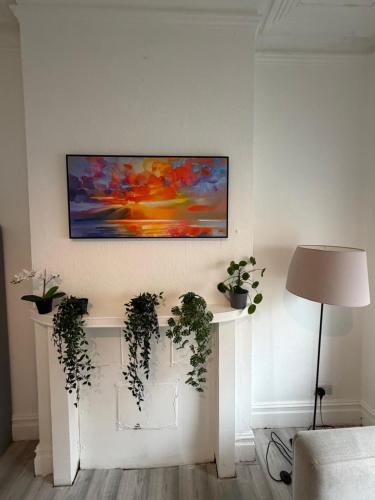 TV/trung tâm giải trí tại A nice and cozy Studio near West Hampstead Station