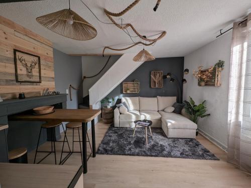 Χώρος καθιστικού στο Duplex Le Glamour proche hyper centre