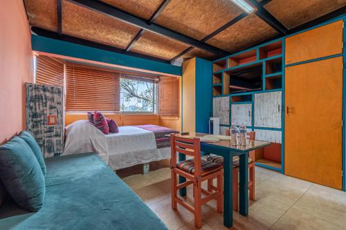 Χώρος καθιστικού στο Lofts San Ángel