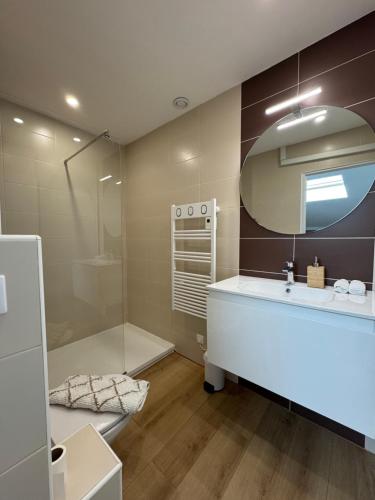 Koupelna v ubytování Golden Duplex Chic - Centre-Clim-Parking