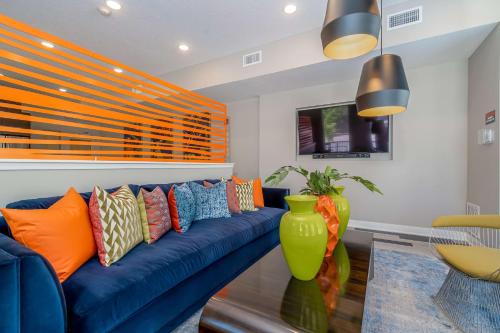 Posezení v ubytování Kasa Downtown Des Moines