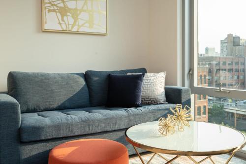 Posezení v ubytování Kasa River North Chicago