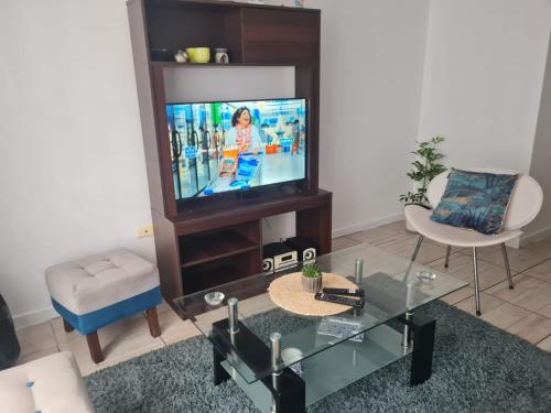 Et tv og/eller underholdning på Arriendo La Serena