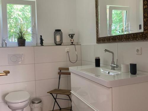 Koupelna v ubytování Biebernest Comfortable holiday residence