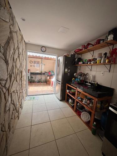 Η κουζίνα ή μικρή κουζίνα στο Chacaras do Jacuipe Village